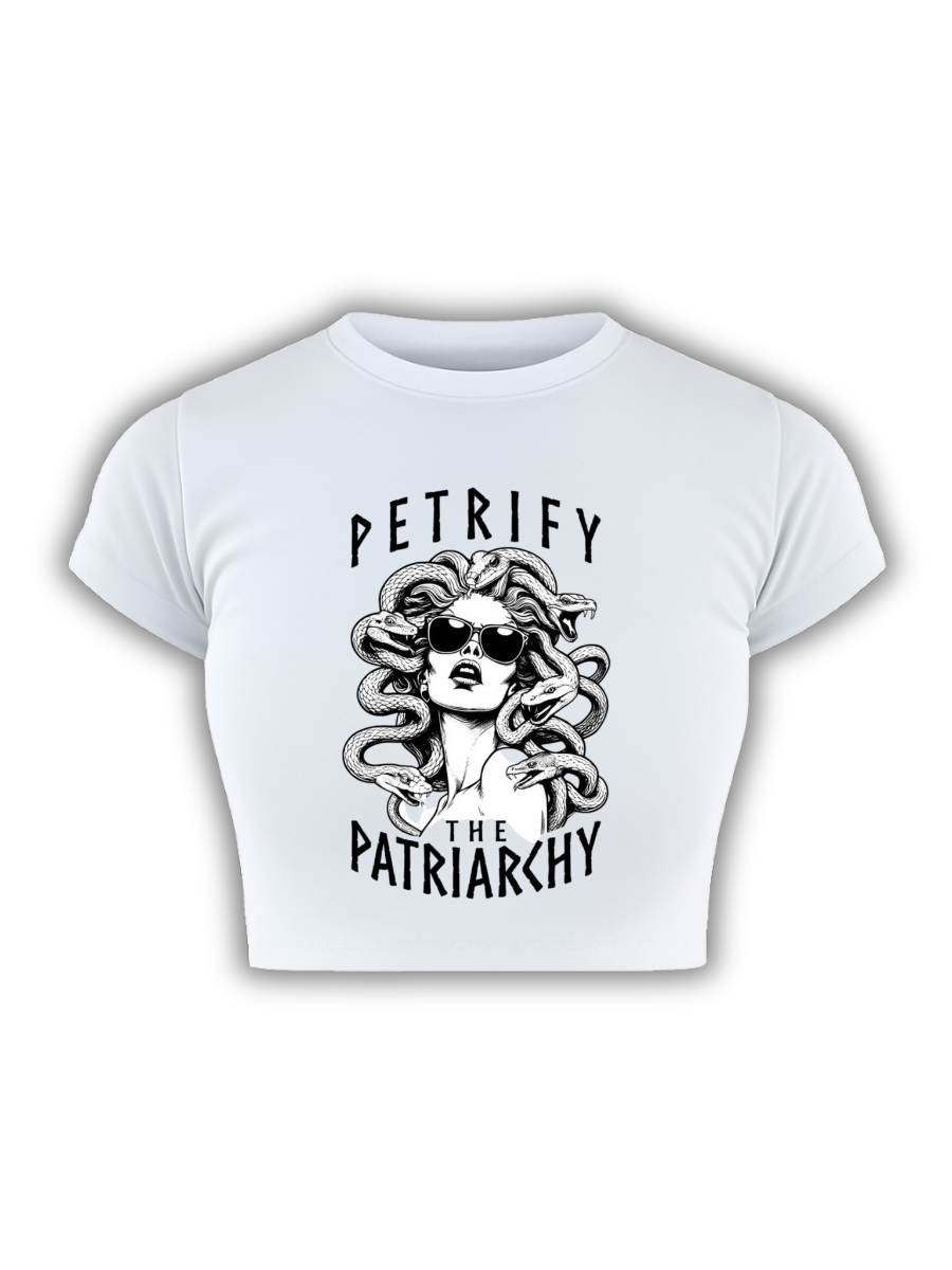GORGON ENERGY White Baby Tee
