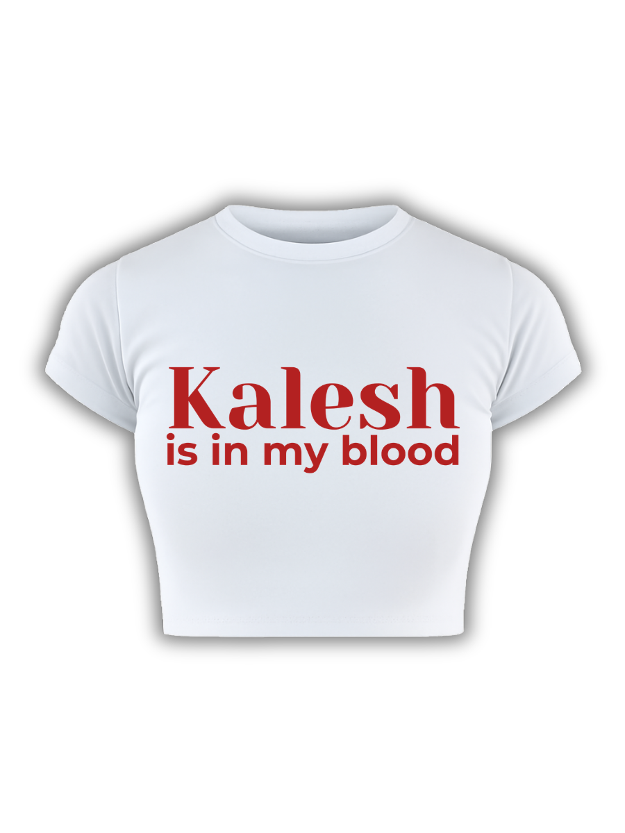 KALESH White Baby Tee