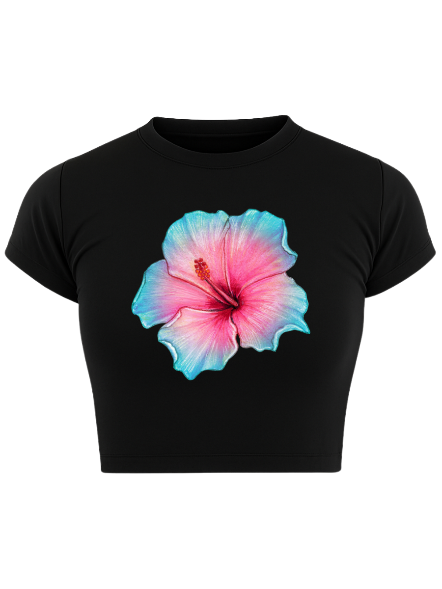 COTTON CANDY CHAOS Black Baby Tee