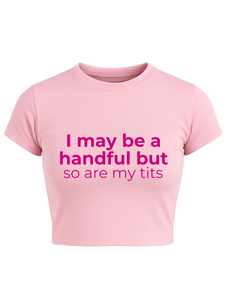 HANDFUL Baby Pink Baby Tee