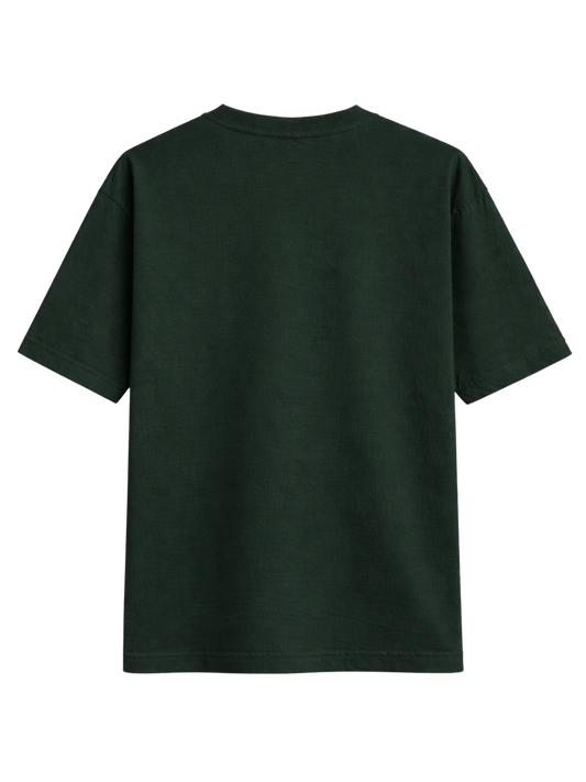 ZFG DARK GREEN LIGHTWEIGHT OVERSIZED T-SHIRT