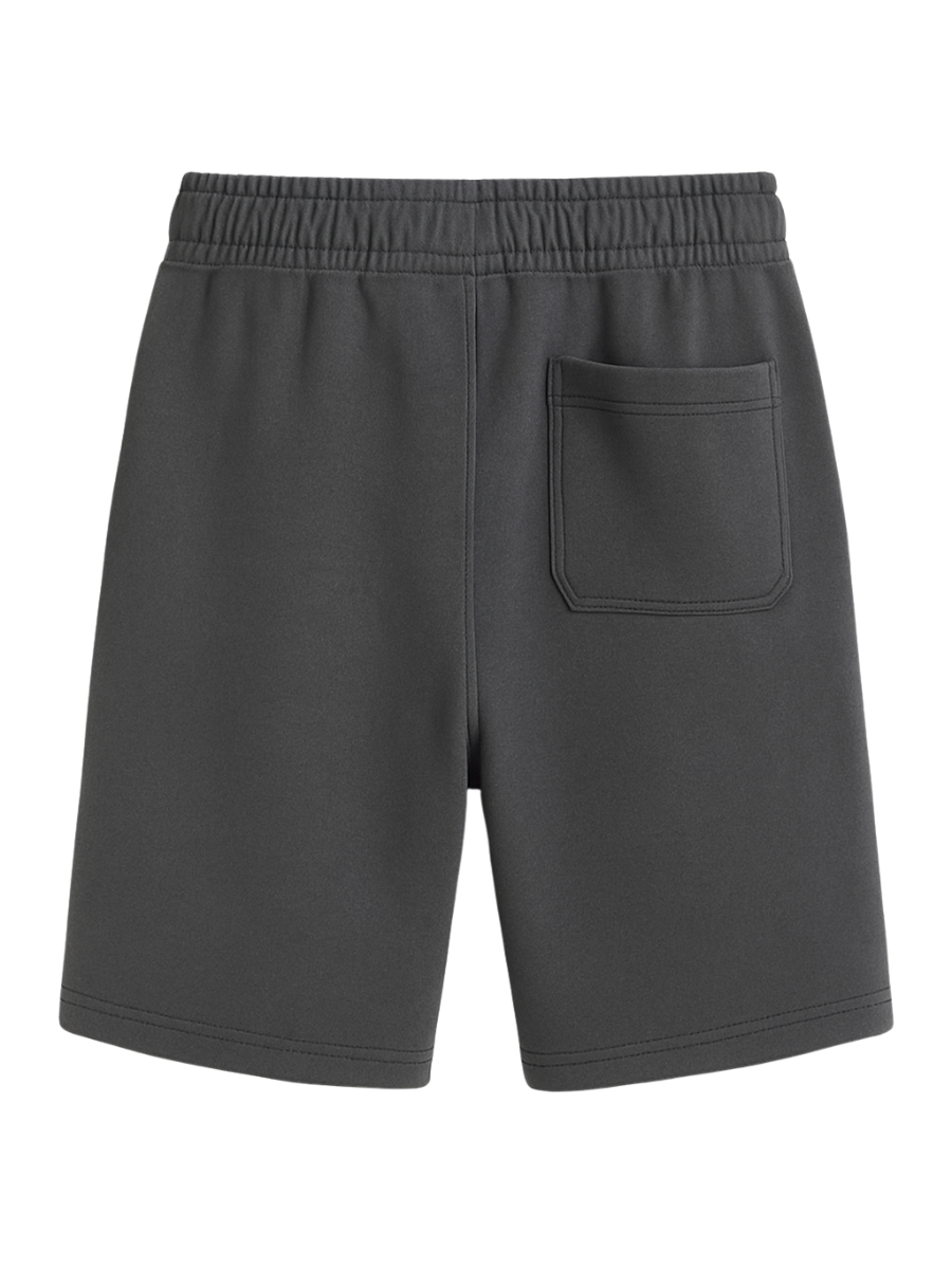 PHANTOM GREY SOLID HEAVYWEIGHT OVER SIZED SHORTS
