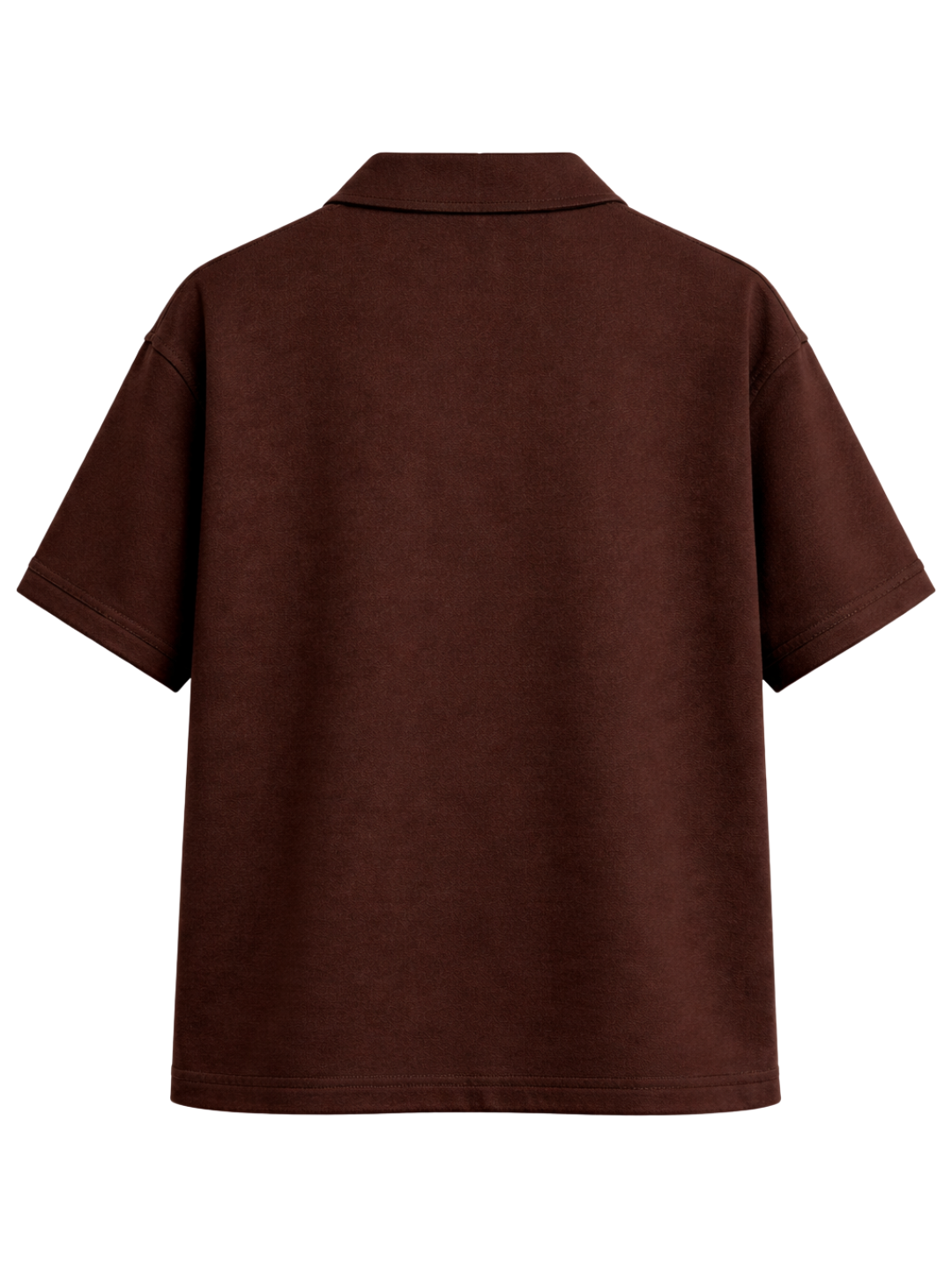 BROWN TERRY BOX-FIT HEAVYWEIGHT SHIRT