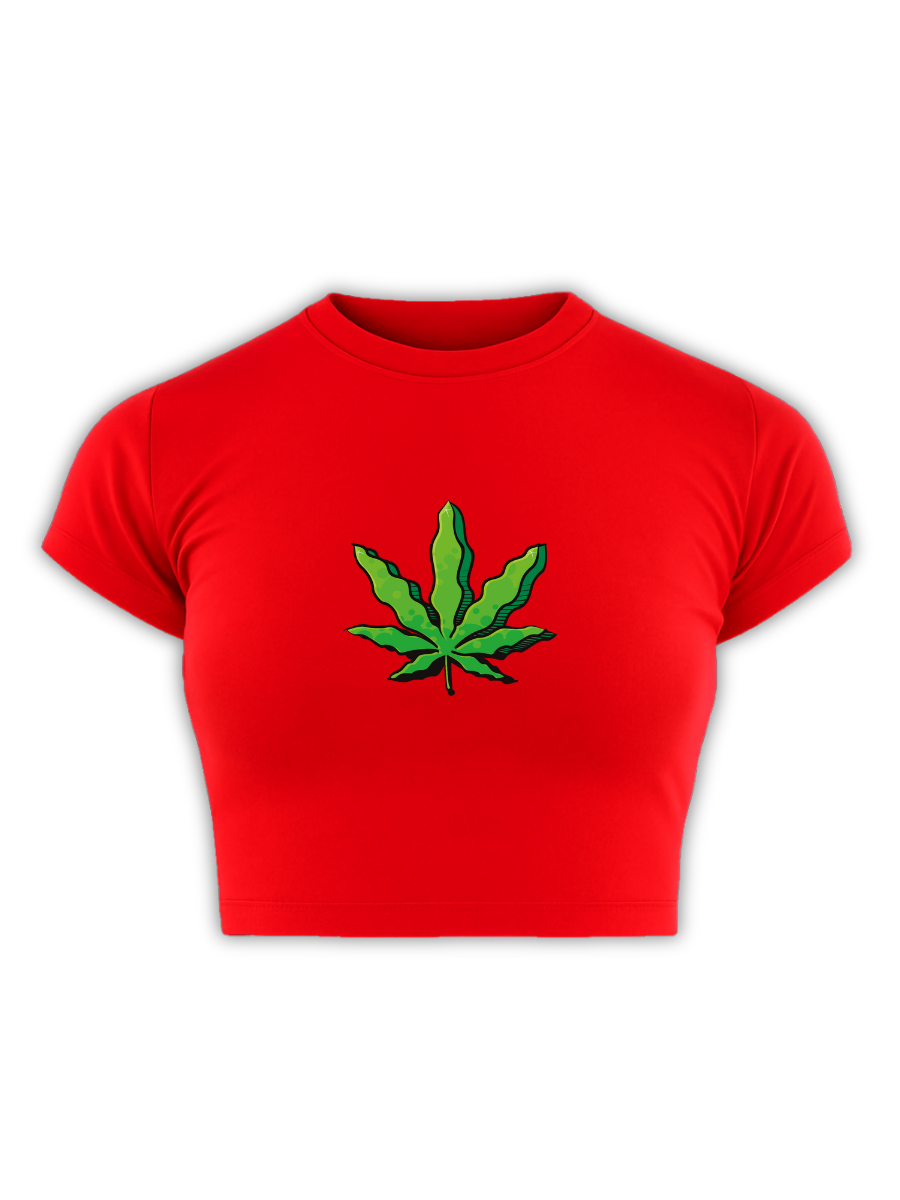 HIGH ON PEACE Red Baby Tee