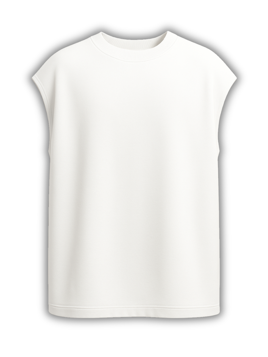 BLANK CANVAS SOLID HEAVYWEIGHT OVER SIZED TANK