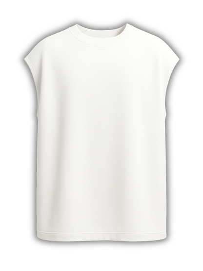 BLANK CANVAS SOLID HEAVYWEIGHT OVER SIZED TANK
