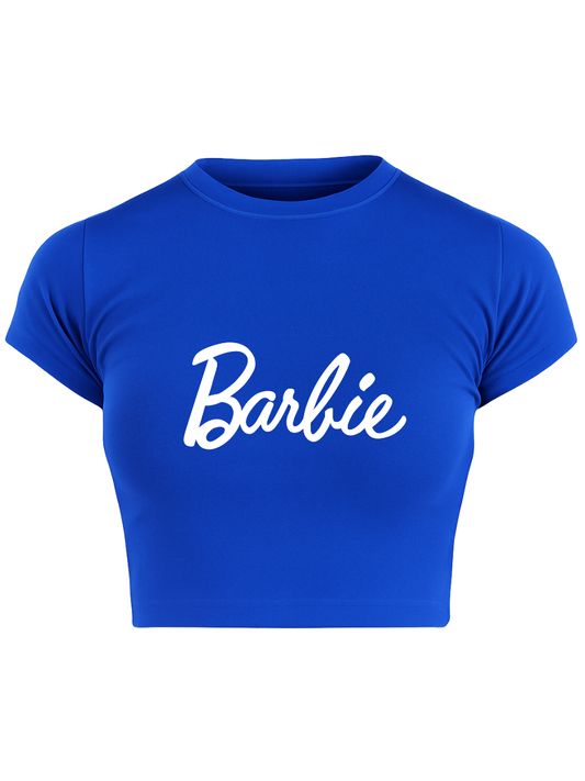 DOLL BEHAVIOUR Royal Blue Baby Tee