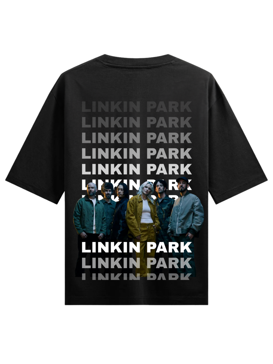 LINKIN PARK TEAM Black Oversized T-shirt