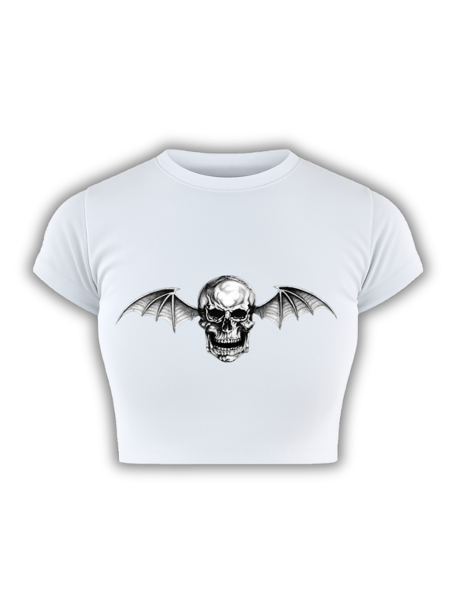 DEATHBAT White Baby Tee