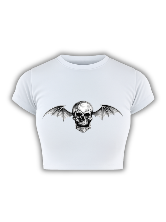 DEATHBAT White Baby Tee