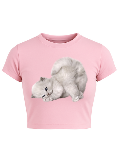 SOFT ATTACK Baby Pink Baby Tee