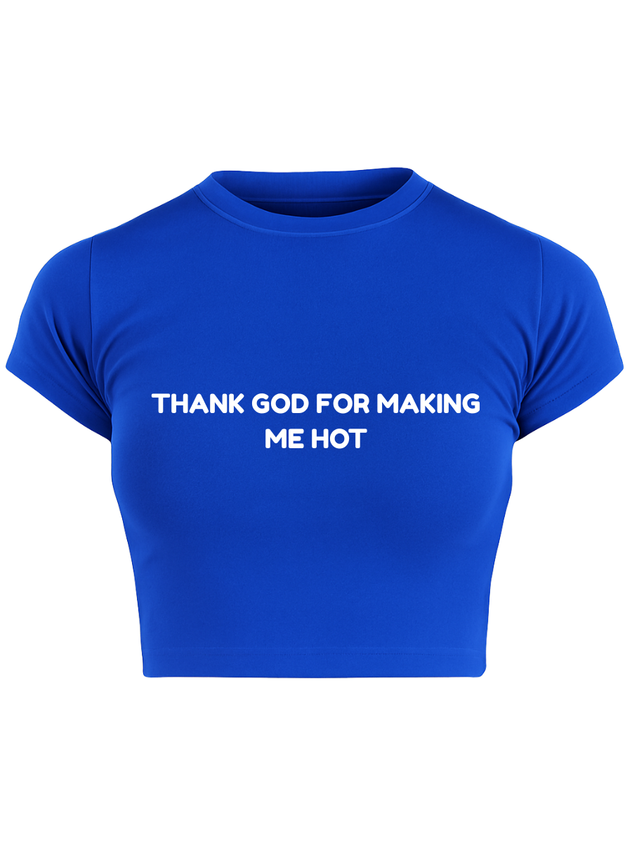 GOD'S FAV CHILD Royal Blue Baby Tee
