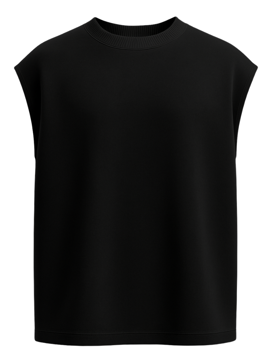 PITCH BLACK SOLID HEAVYWEIGHT OVER SIZED TANK