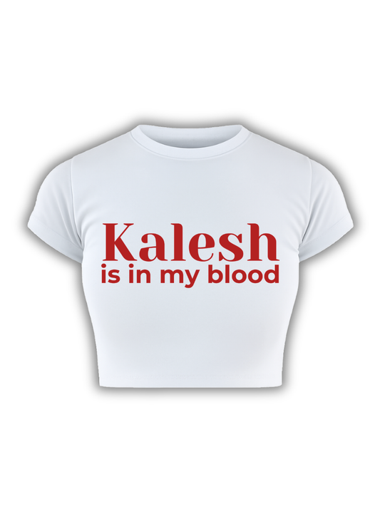 KALESH White Baby Tee