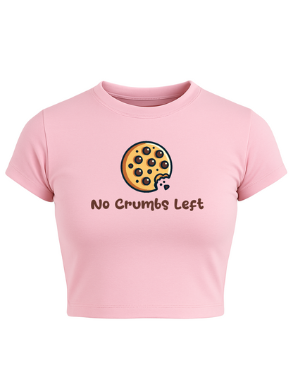 NO CRUMBS LEFT Baby Pink Baby Tee