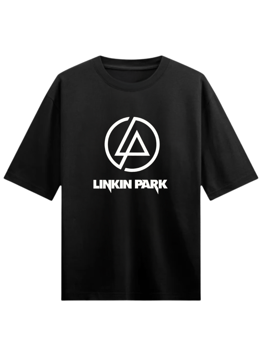 LINKIN PARK LOGO Black Oversized T-shirt