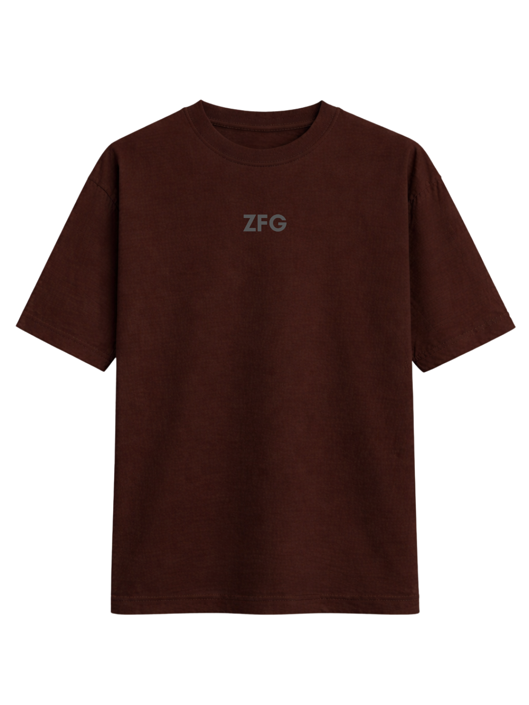 ZFG BROWN LIGHTWEIGHT OVERSIZED T-SHIRT