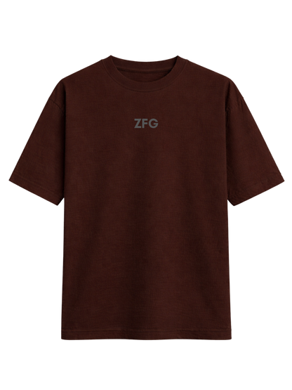 ZFG BROWN LIGHTWEIGHT OVERSIZED T-SHIRT