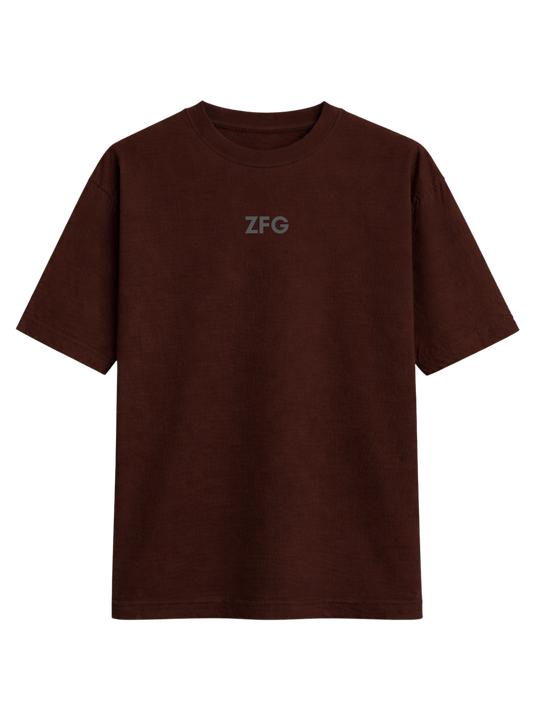ZFG BROWN LIGHTWEIGHT OVERSIZED T-SHIRT
