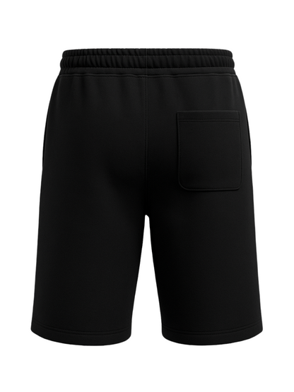 PITCH BLACK SOLID HEAVYWEIGHT OVER SIZED SHORTS