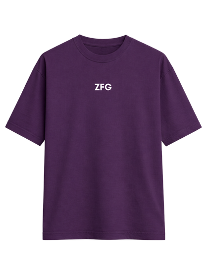 ZFG DARK PURPLE LIGHTWEIGHT OVERSIZED T-SHIRT