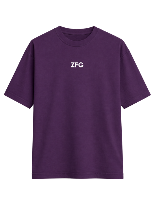 ZFG DARK PURPLE LIGHTWEIGHT OVERSIZED T-SHIRT
