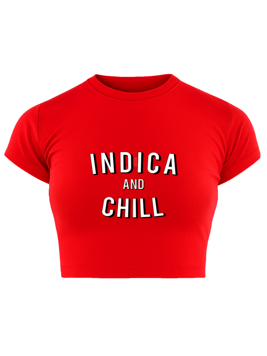 INDICA AND CHILL Red Baby Tee