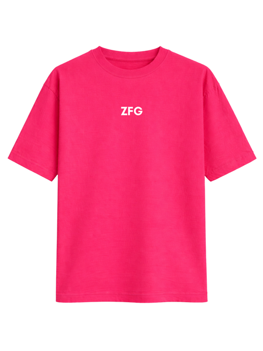 ZFG HOT PINK LIGHTWEIGHT OVERSIZED T-SHIRT