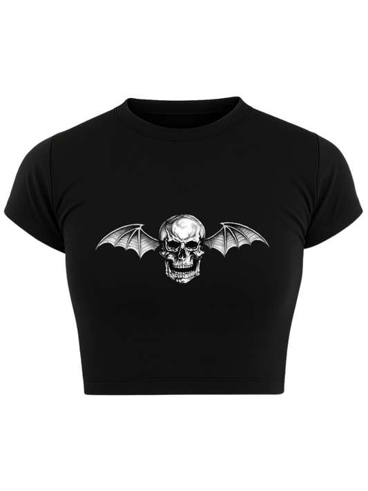 DEATHBAT Black Baby Tee