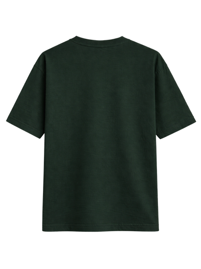 ZFG DARK GREEN LIGHTWEIGHT OVERSIZED T-SHIRT