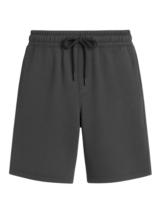 PHANTOM GREY SOLID Oversized Shorts