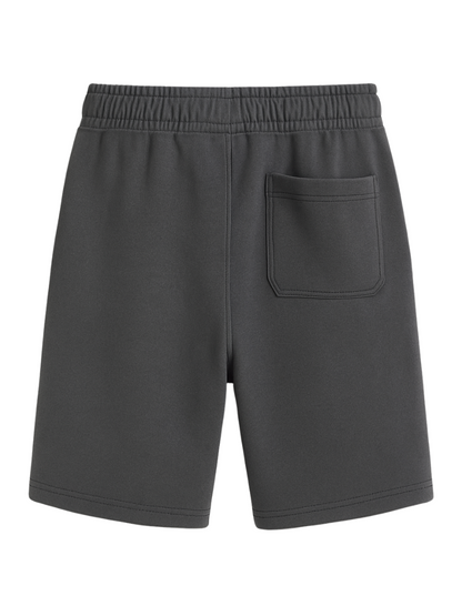 PHANTOM GREY SOLID HEAVYWEIGHT OVER SIZED SHORTS
