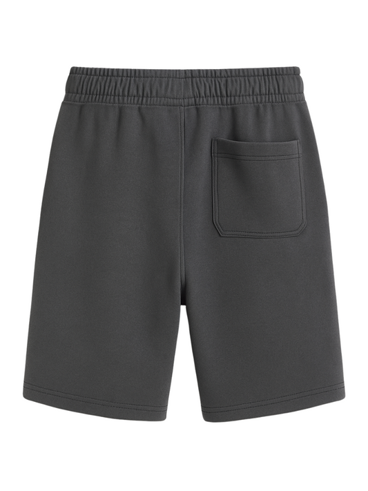 PHANTOM GREY SOLID HEAVYWEIGHT OVERSIZED SHORTS