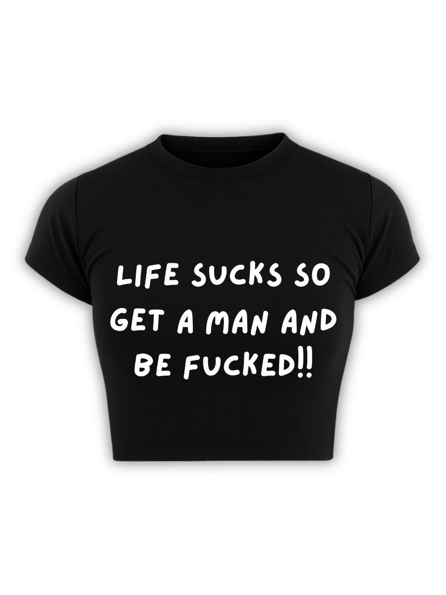 EMOTIONAL SUPPORT D,  Black Baby Tee