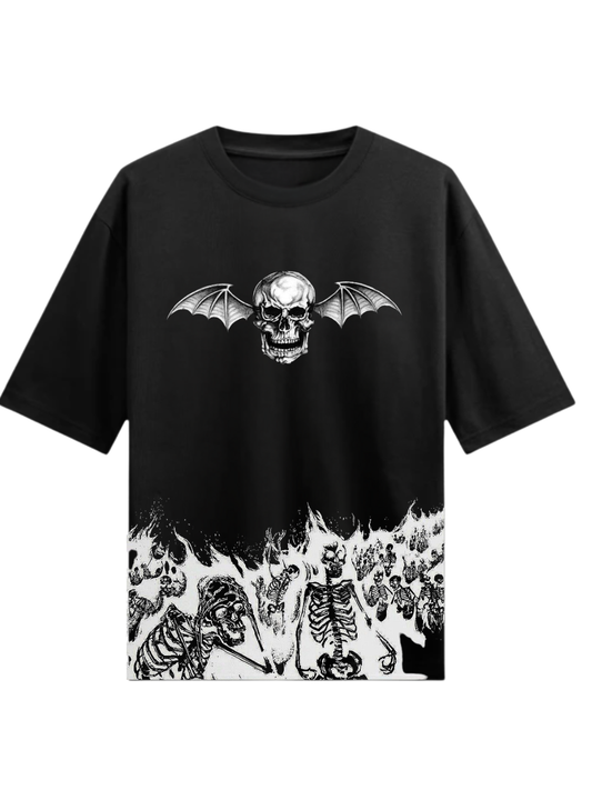 DEATHBAT RIOT LIGHTWEIGHT OVERSIZED T-SHIRT