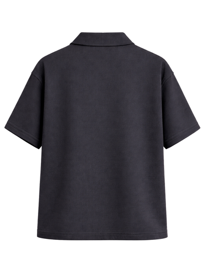 GREY TERRY BOX-FIT HEAVYWEIGHT SHIRT