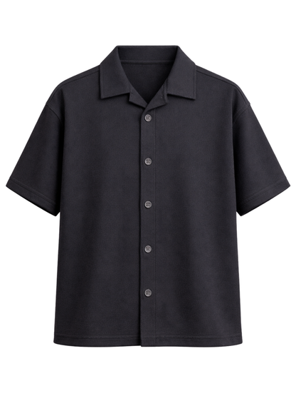 GREY TERRY BOX-FIT HEAVYWEIGHT SHIRT