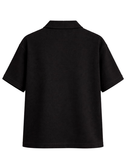 BLACK TERRY BOX-FIT HEAVYWEIGHT SHIRT