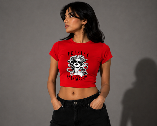 UNSOFTENED Red Baby Tee