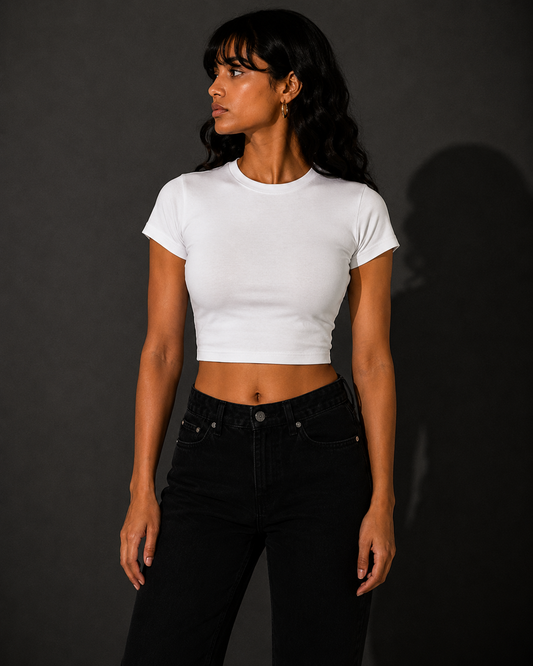 THE WHITE SOLID Baby Tee
