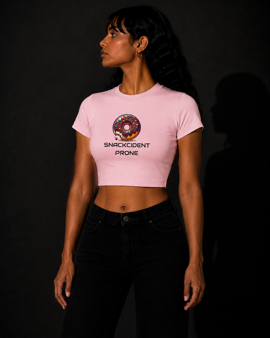 SNACKCIDENT PRONE Baby Pink Baby Tee