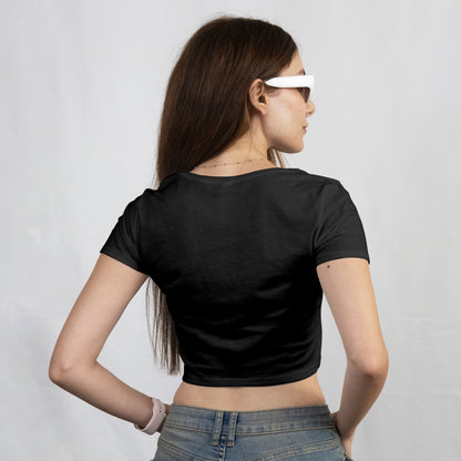 RAINBOW ESSENTIAL Black Baby Tee